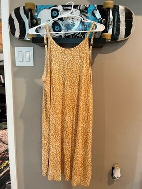 O'Neill Yellow and White Floral Slip Dress